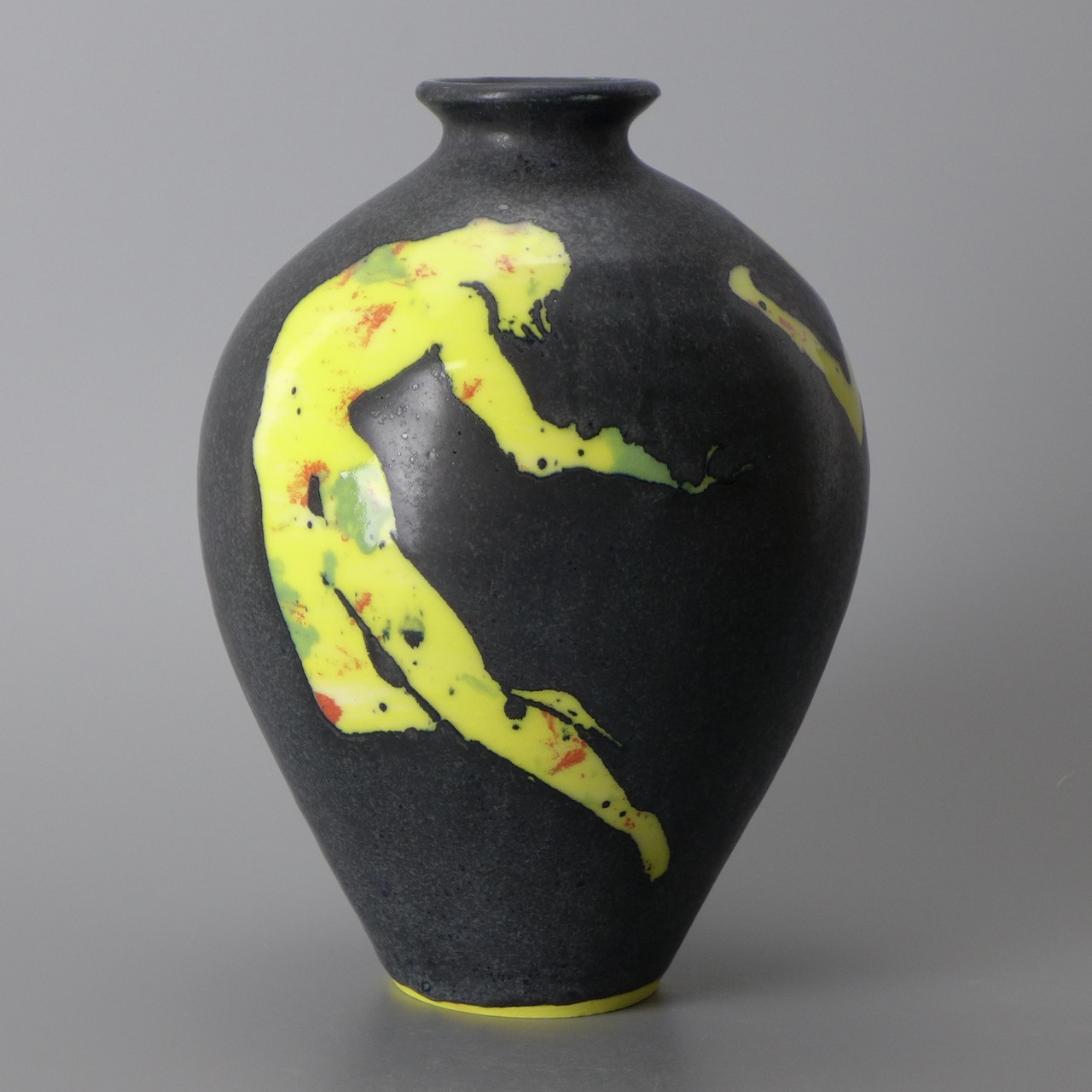 Figurative Yellow Vase 02