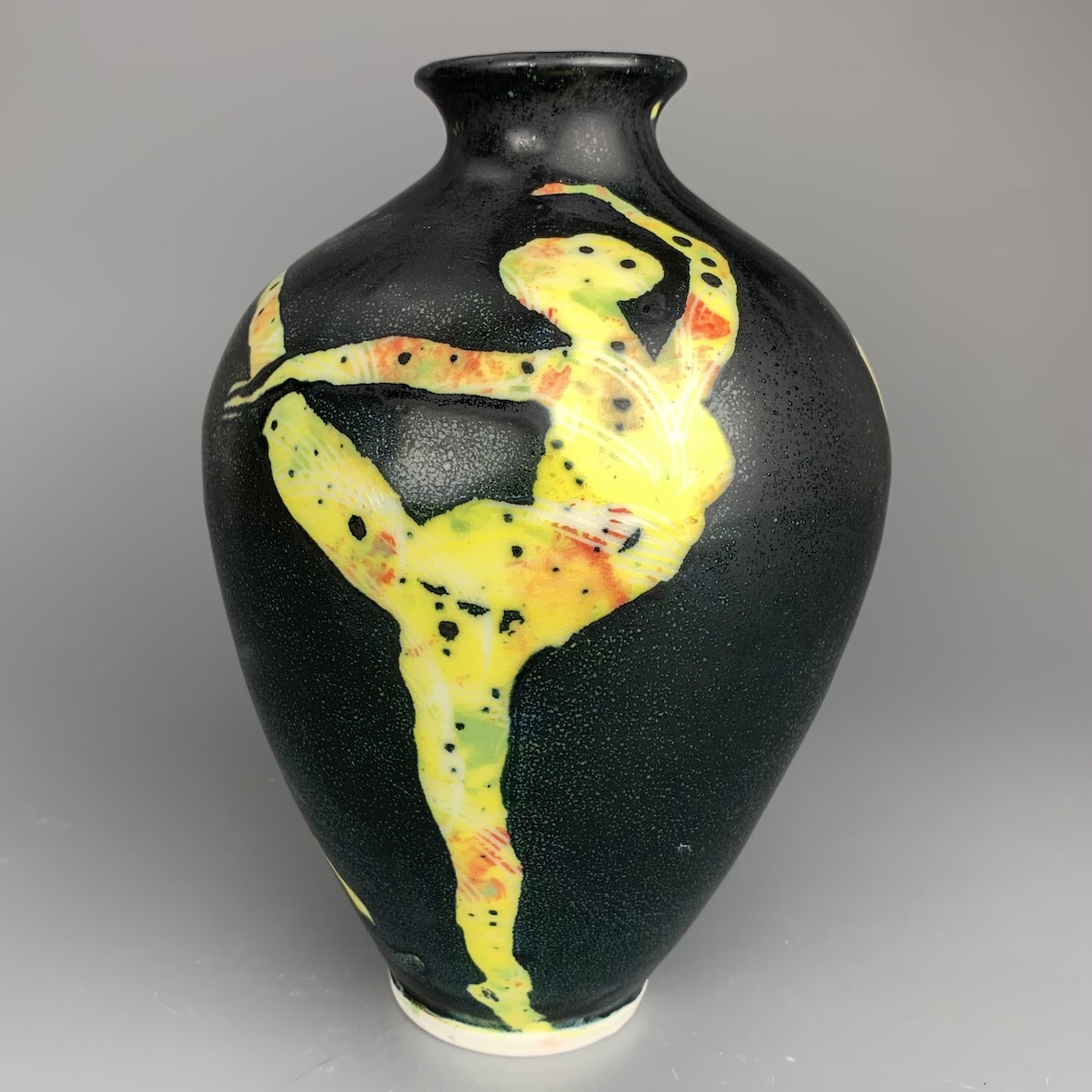 Figurative Vase in Yellow