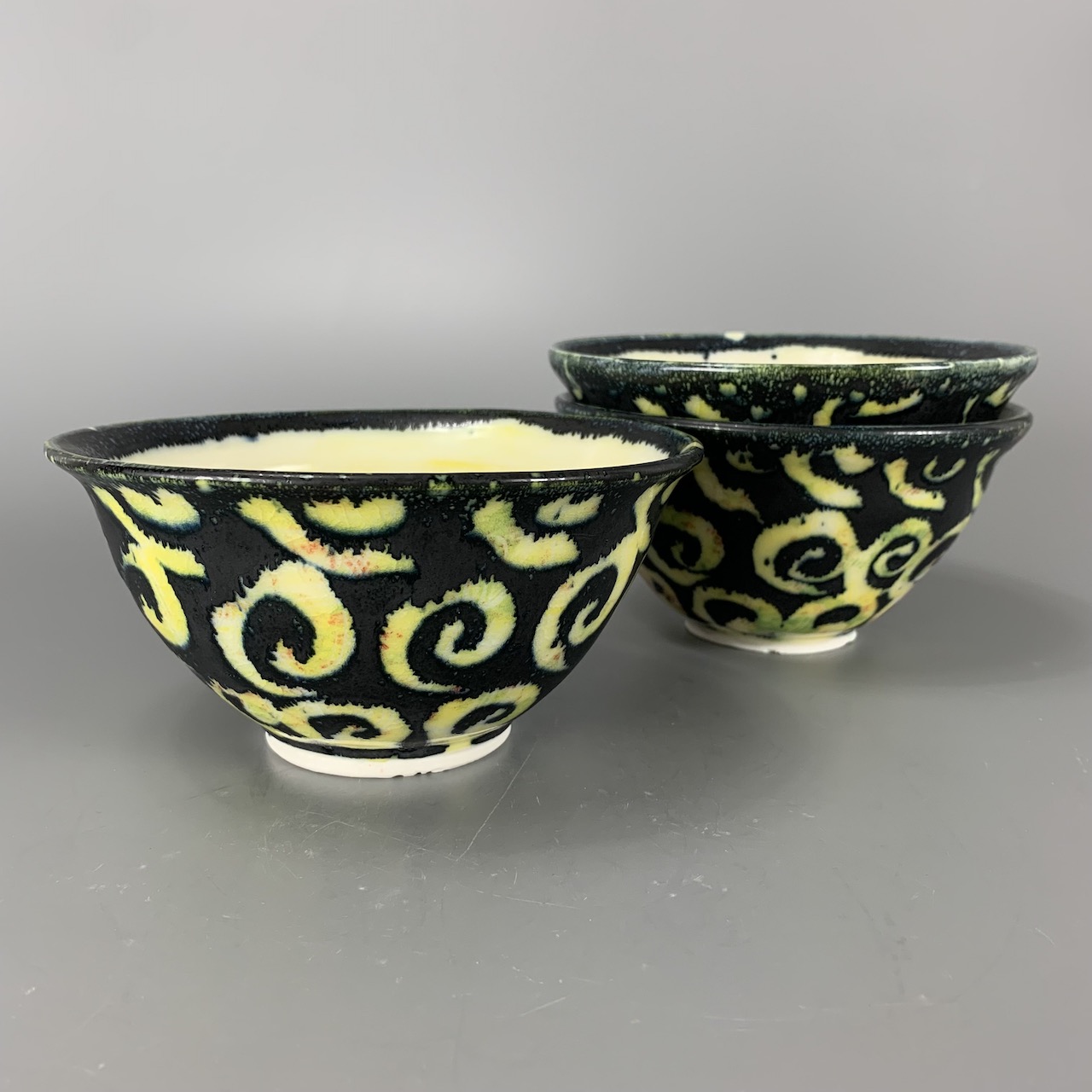 Yellow Arabesque 6" Bowl