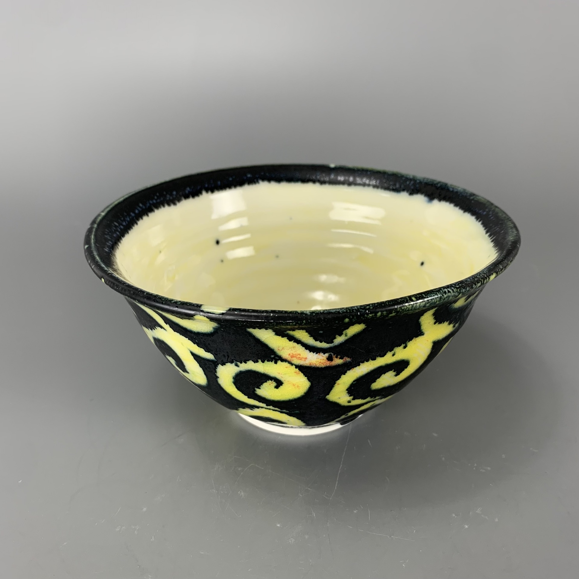 Yellow Arabesque 6" Bowl