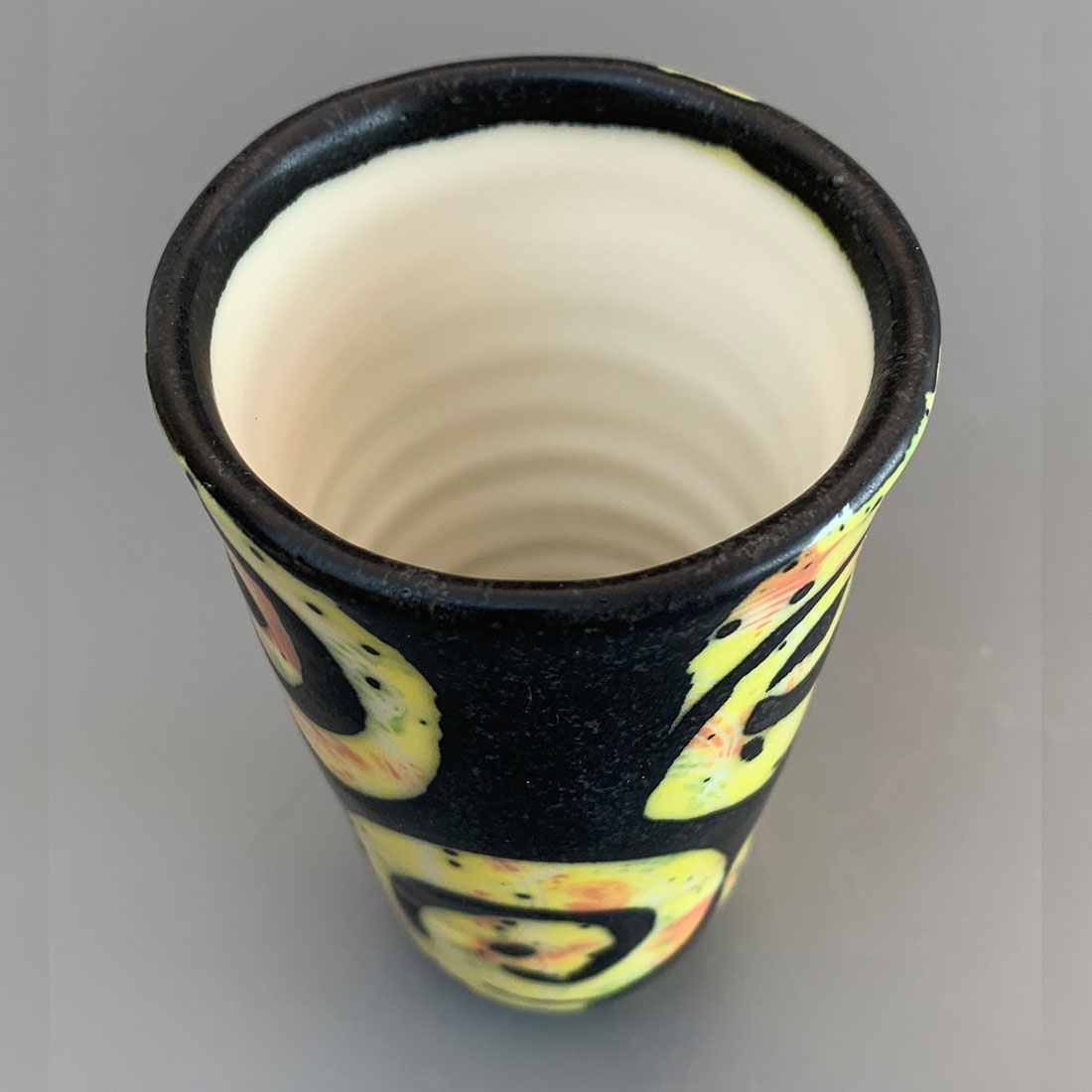 Yellow Arabesque Beaker