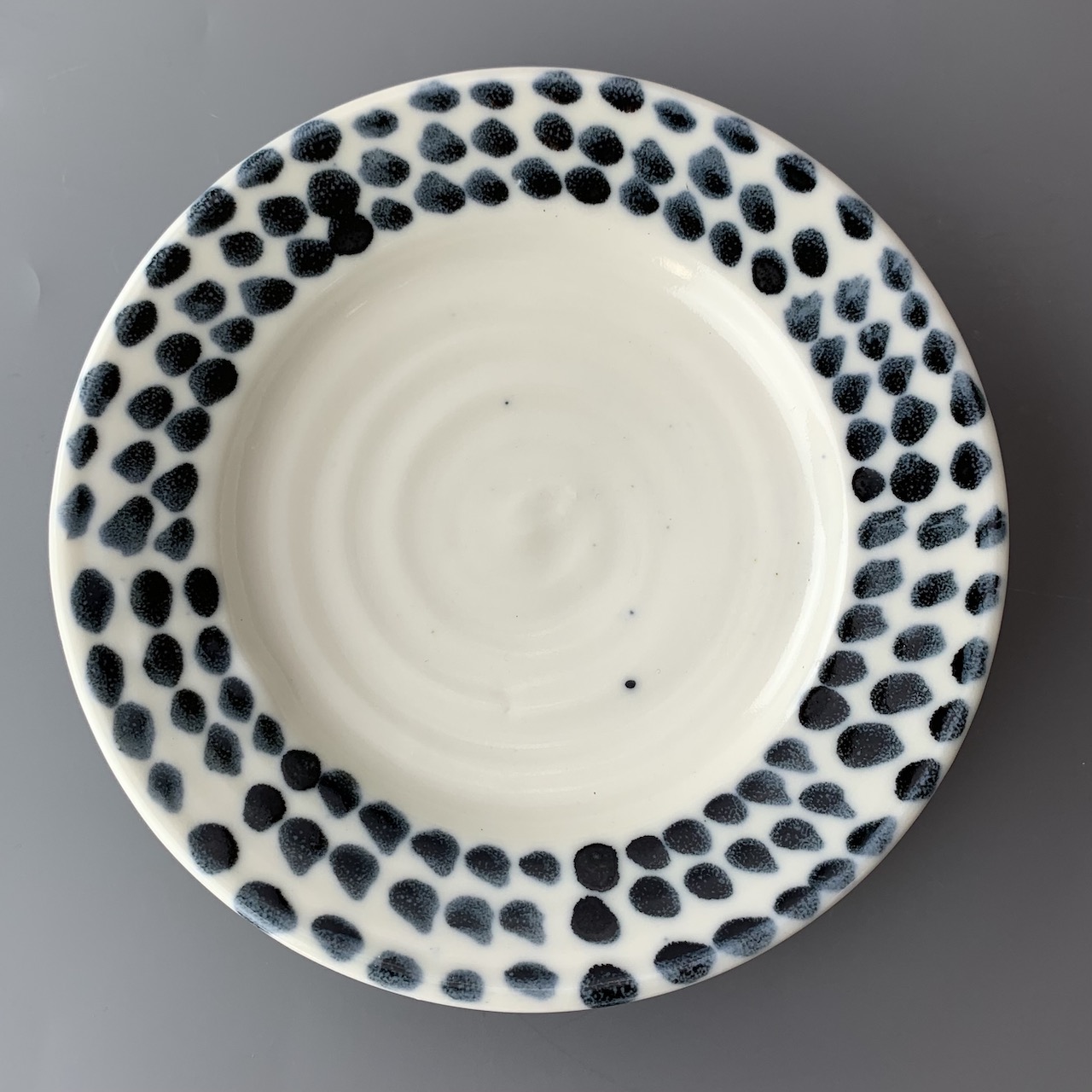 Black and White Stripe Teaplate