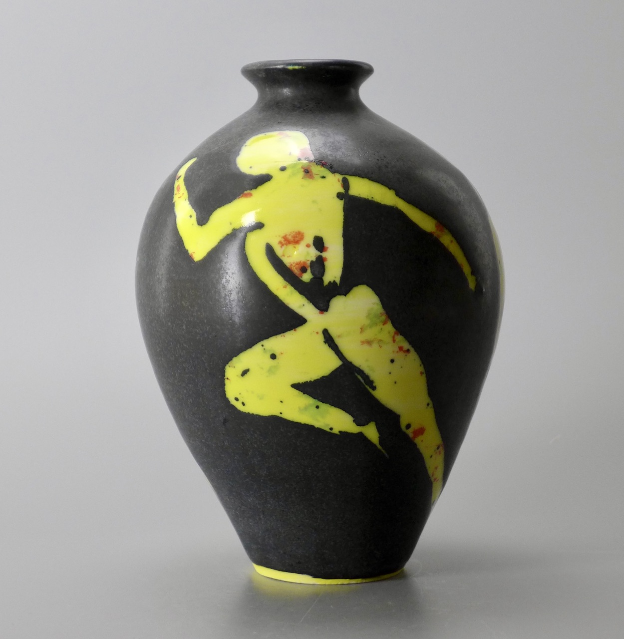 Figurative Yellow Vase 02