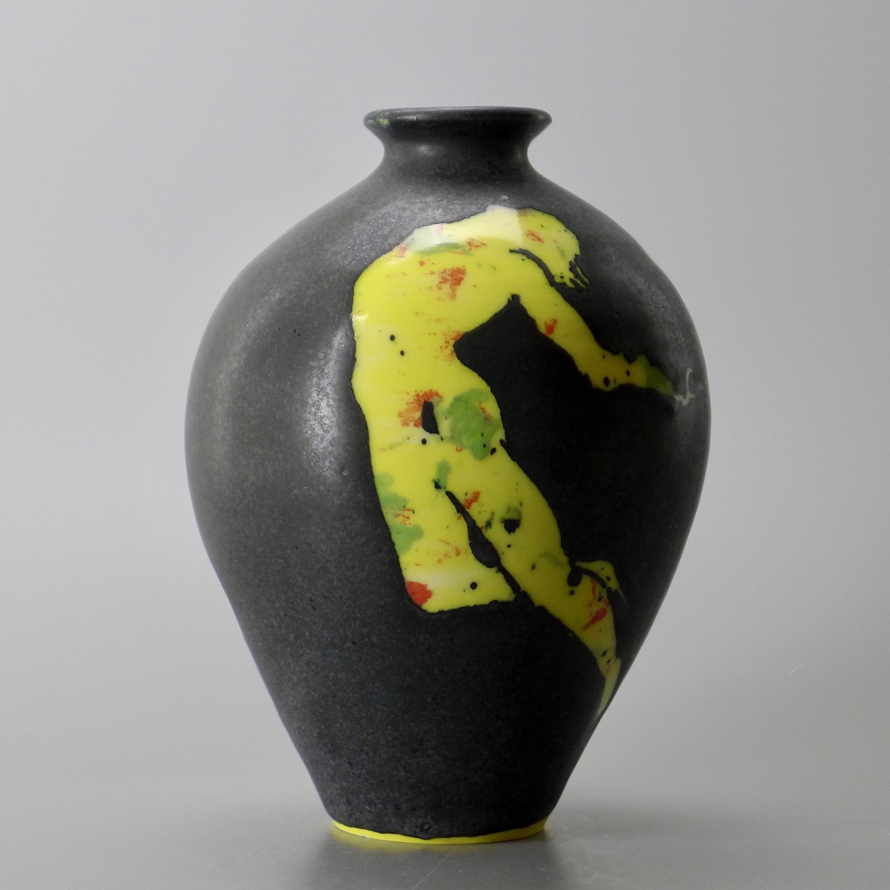 Figurative Yellow Vase 02